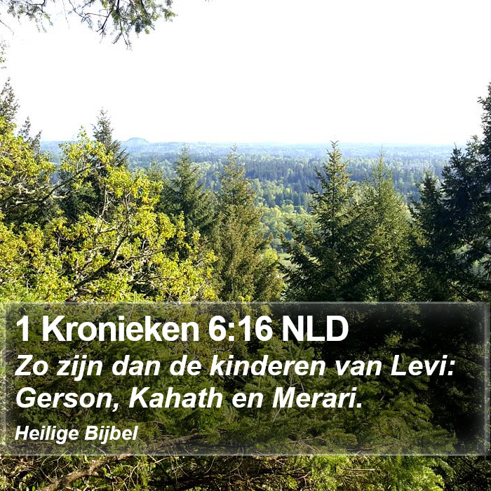 1 Kronieken 6:16 NLD Bible Study