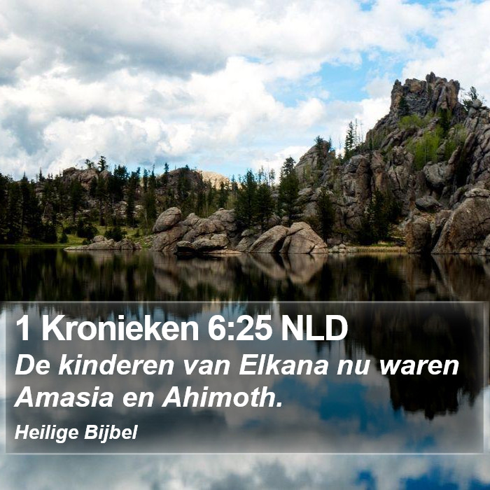 1 Kronieken 6:25 NLD Bible Study