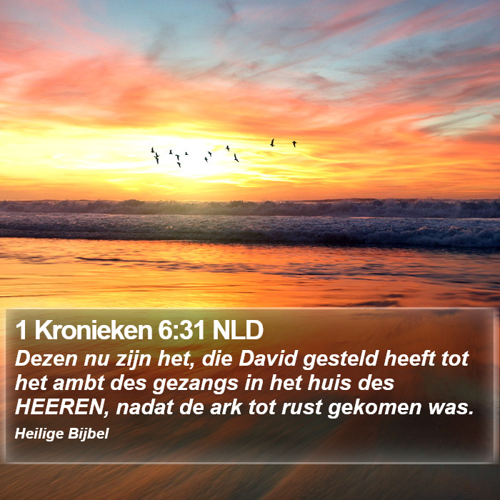 1 Kronieken 6:31 NLD Bible Study