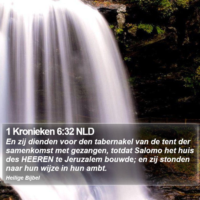 1 Kronieken 6:32 NLD Bible Study