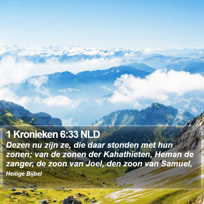 1 Kronieken 6:33 NLD Bible Study