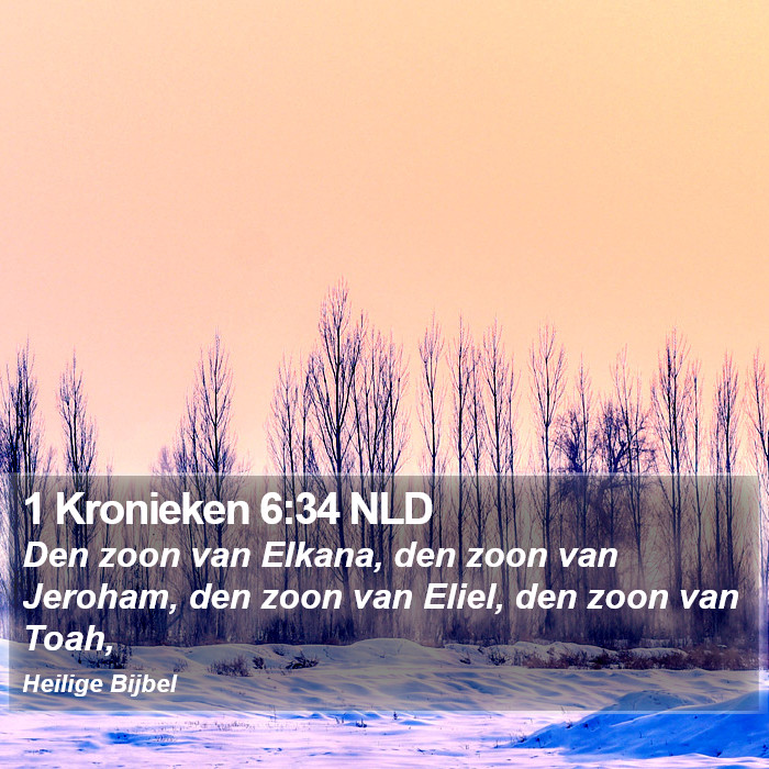 1 Kronieken 6:34 NLD Bible Study