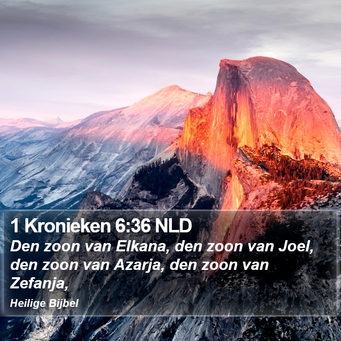 1 Kronieken 6:36 NLD Bible Study