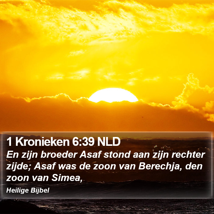 1 Kronieken 6:39 NLD Bible Study