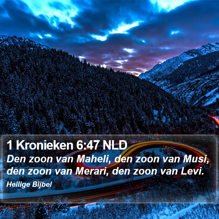 1 Kronieken 6:47 NLD Bible Study