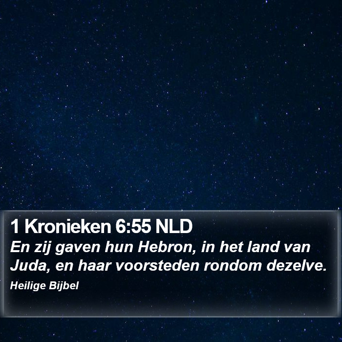 1 Kronieken 6:55 NLD Bible Study