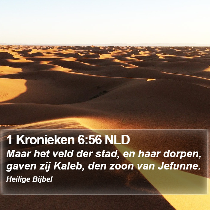 1 Kronieken 6:56 NLD Bible Study