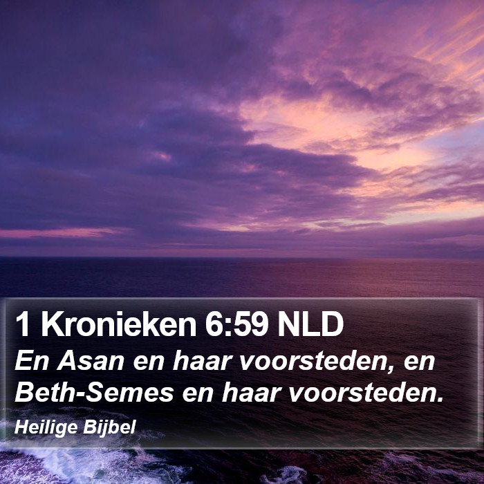 1 Kronieken 6:59 NLD Bible Study