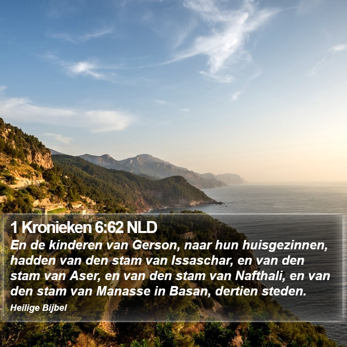 1 Kronieken 6:62 NLD Bible Study