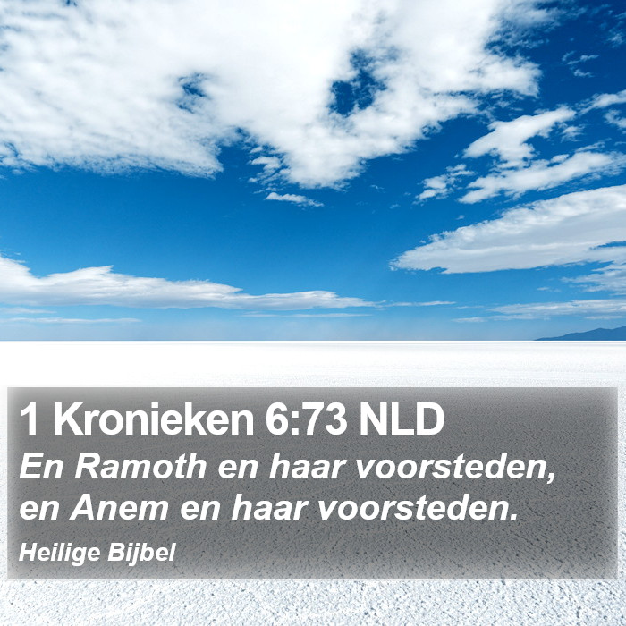 1 Kronieken 6:73 NLD Bible Study