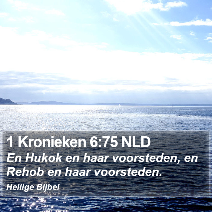 1 Kronieken 6:75 NLD Bible Study