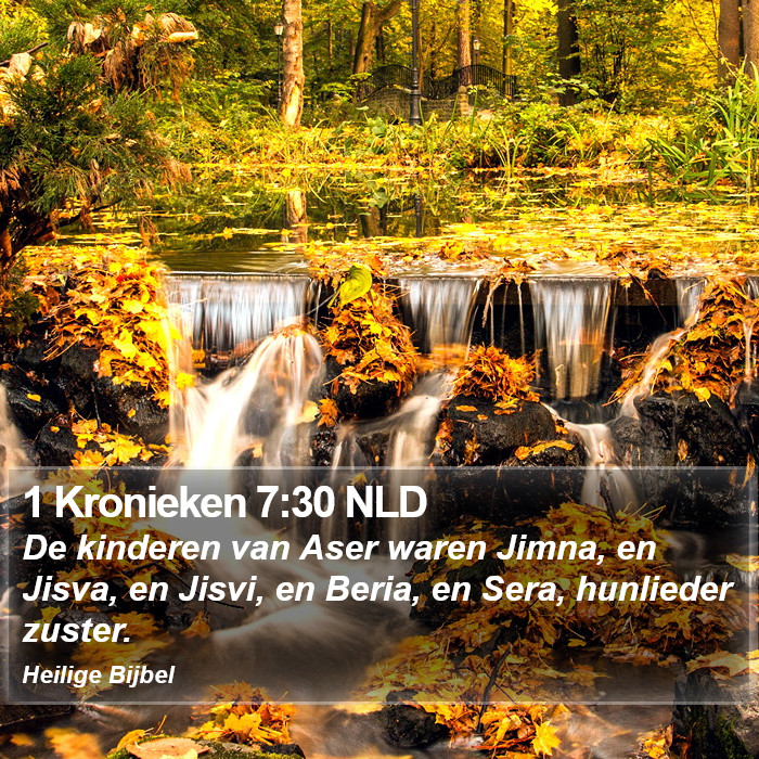 1 Kronieken 7:30 NLD Bible Study