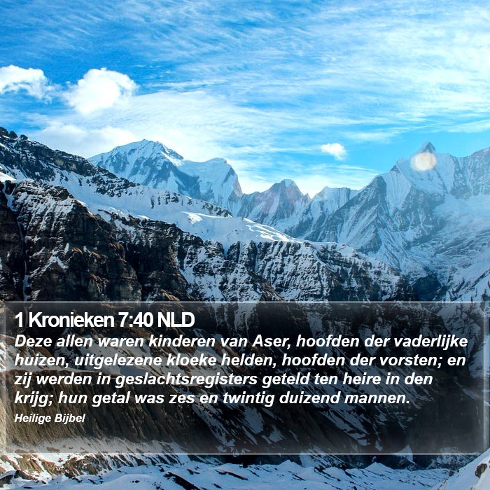 1 Kronieken 7:40 NLD Bible Study