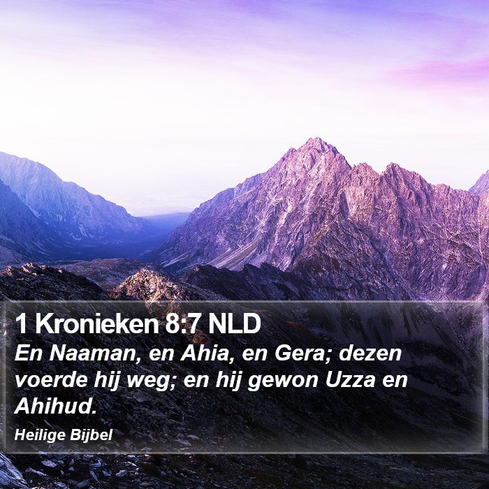 1 Kronieken 8:7 NLD Bible Study