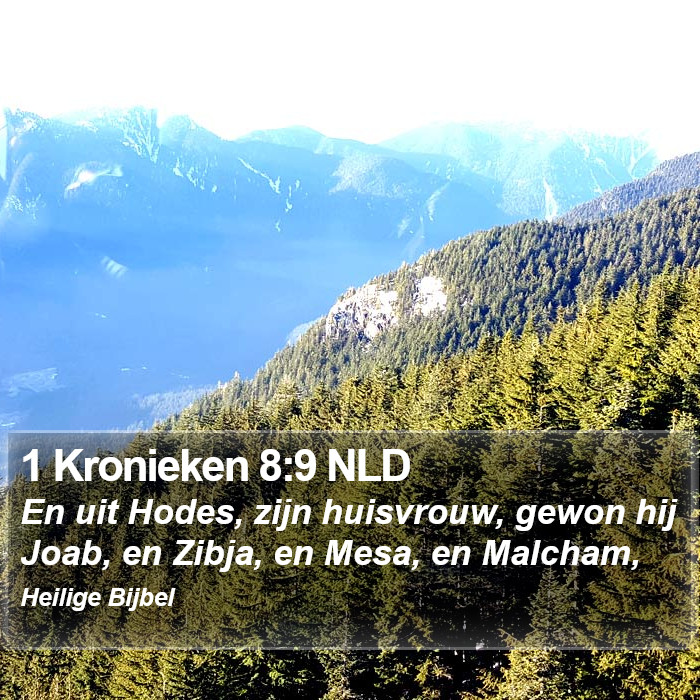 1 Kronieken 8:9 NLD Bible Study