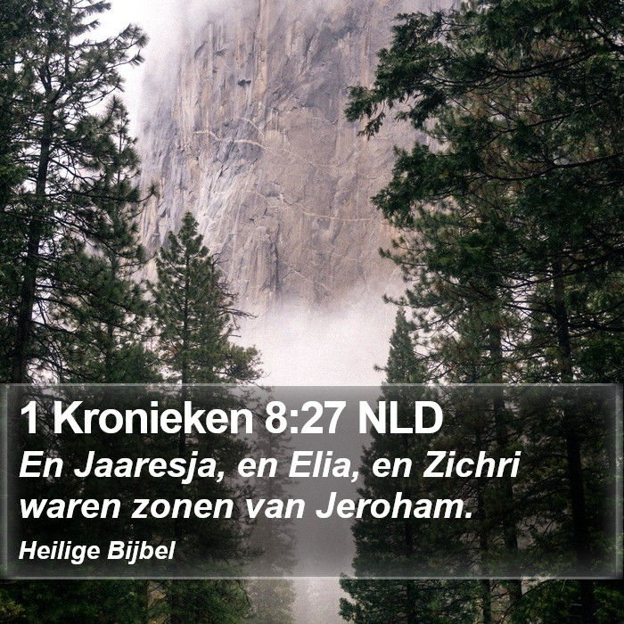 1 Kronieken 8:27 NLD Bible Study