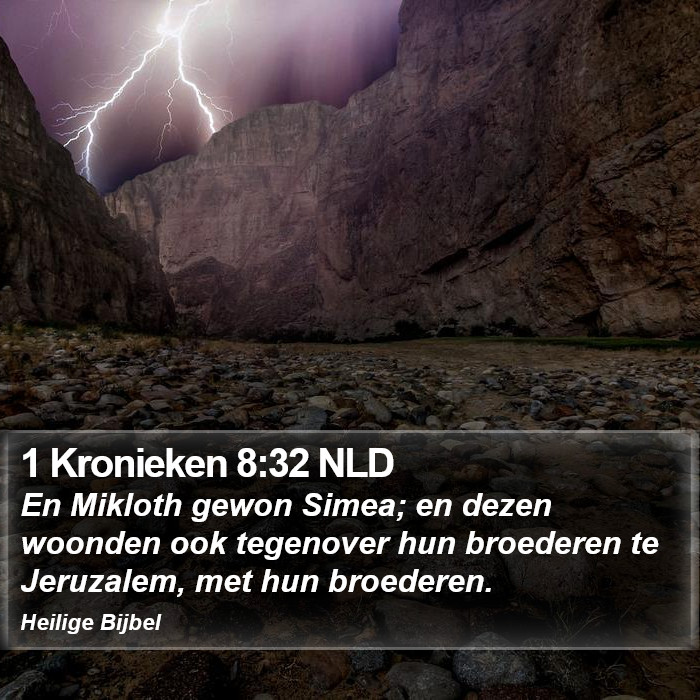 1 Kronieken 8:32 NLD Bible Study