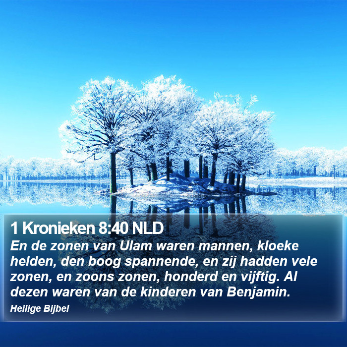 1 Kronieken 8:40 NLD Bible Study