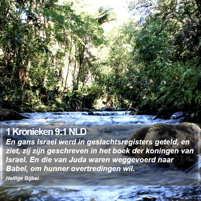 1 Kronieken 9:1 NLD Bible Study