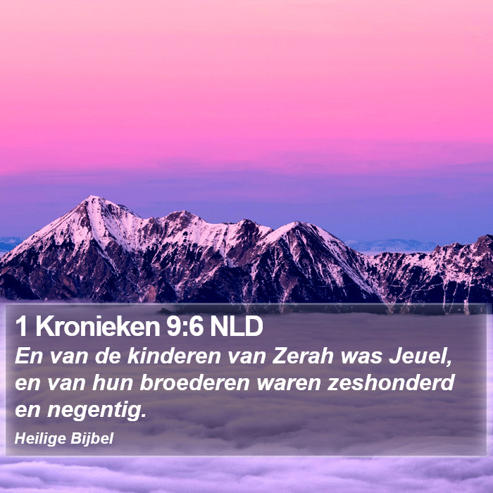 1 Kronieken 9:6 NLD Bible Study