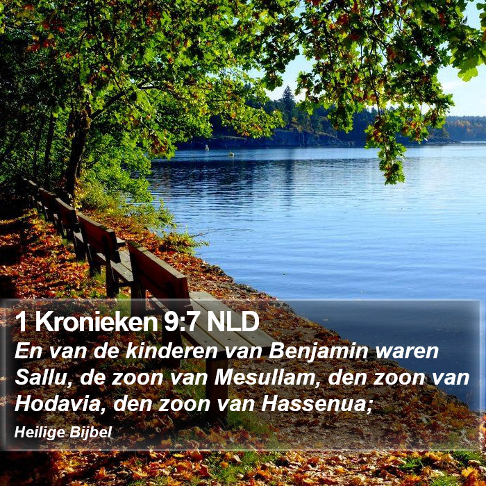1 Kronieken 9:7 NLD Bible Study