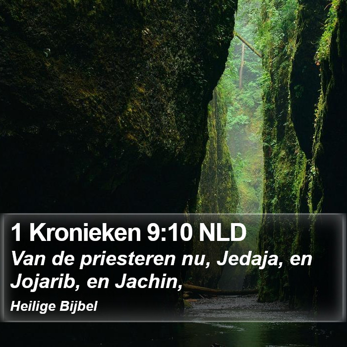 1 Kronieken 9:10 NLD Bible Study