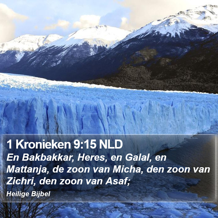 1 Kronieken 9:15 NLD Bible Study