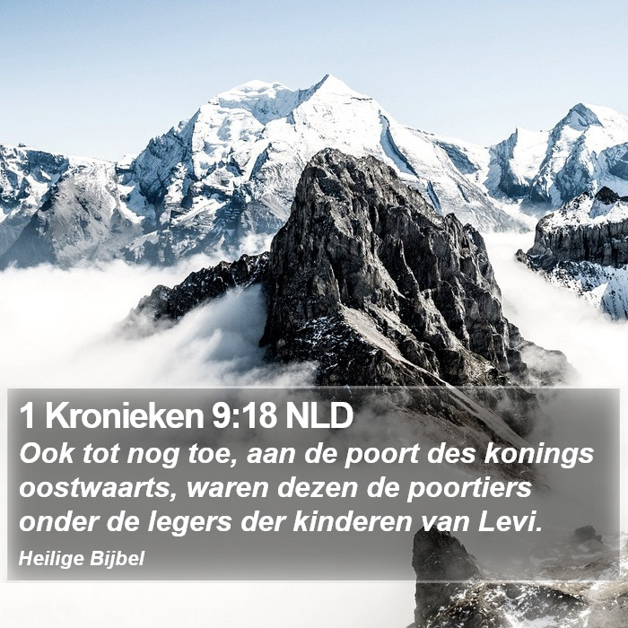 1 Kronieken 9:18 NLD Bible Study