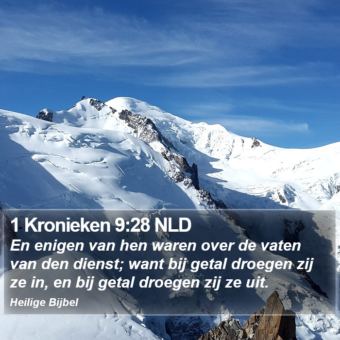 1 Kronieken 9:28 NLD Bible Study