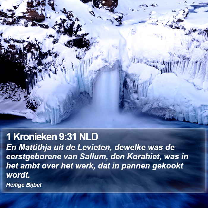 1 Kronieken 9:31 NLD Bible Study