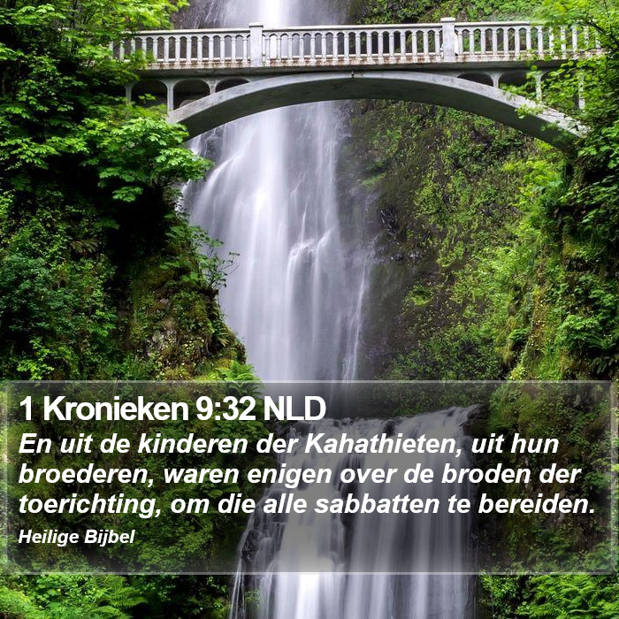 1 Kronieken 9:32 NLD Bible Study