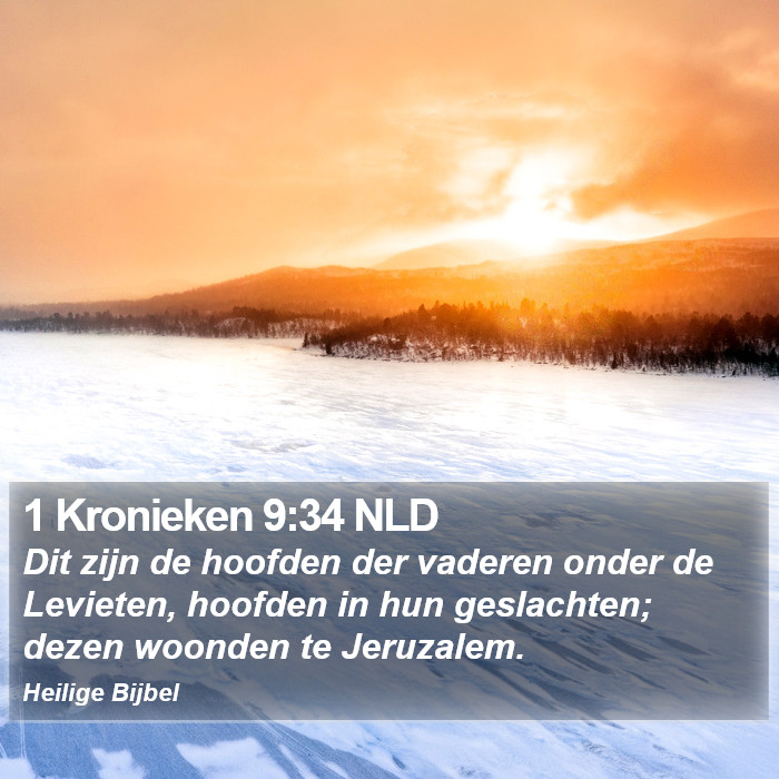 1 Kronieken 9:34 NLD Bible Study