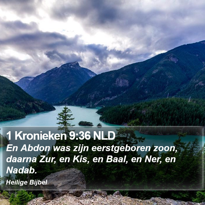 1 Kronieken 9:36 NLD Bible Study