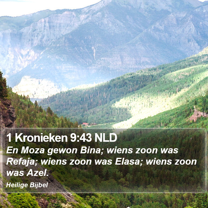 1 Kronieken 9:43 NLD Bible Study