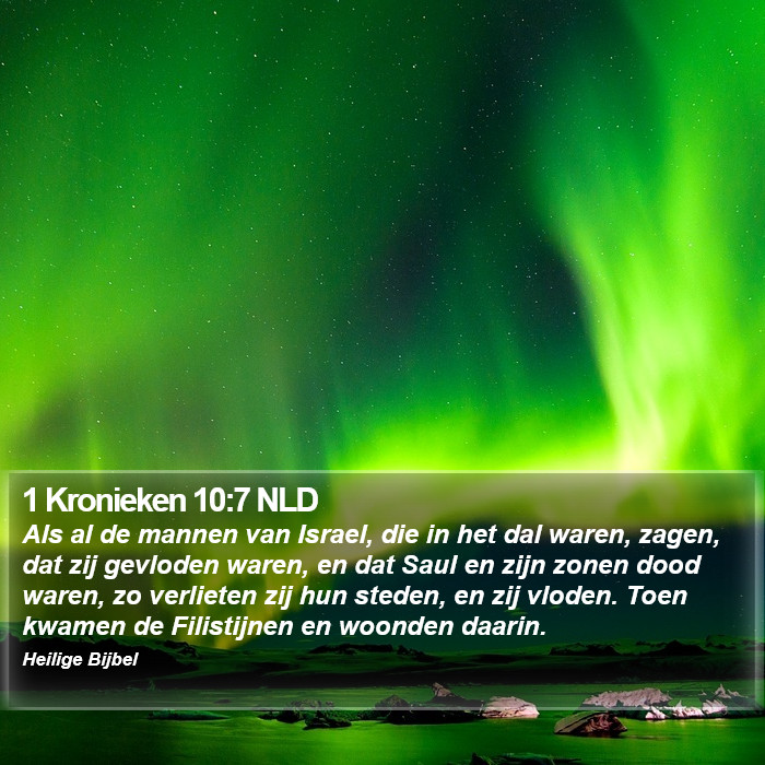 1 Kronieken 10:7 NLD Bible Study