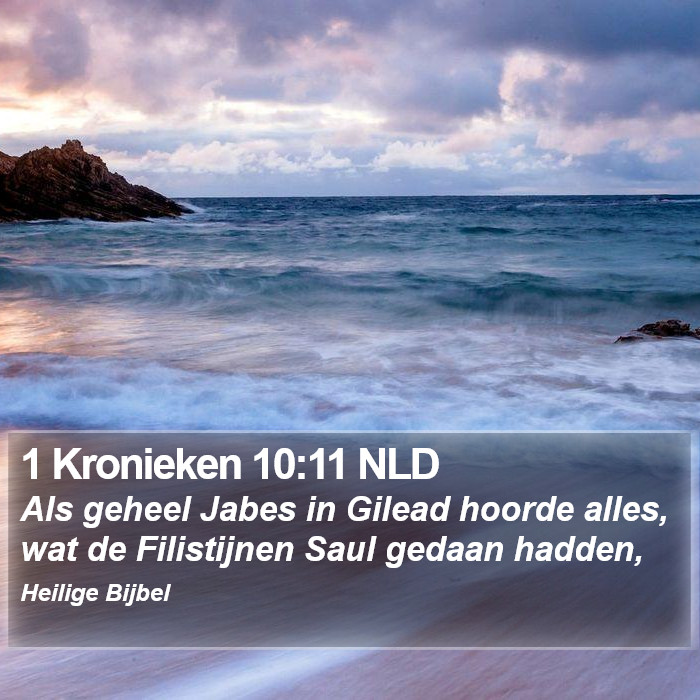 1 Kronieken 10:11 NLD Bible Study