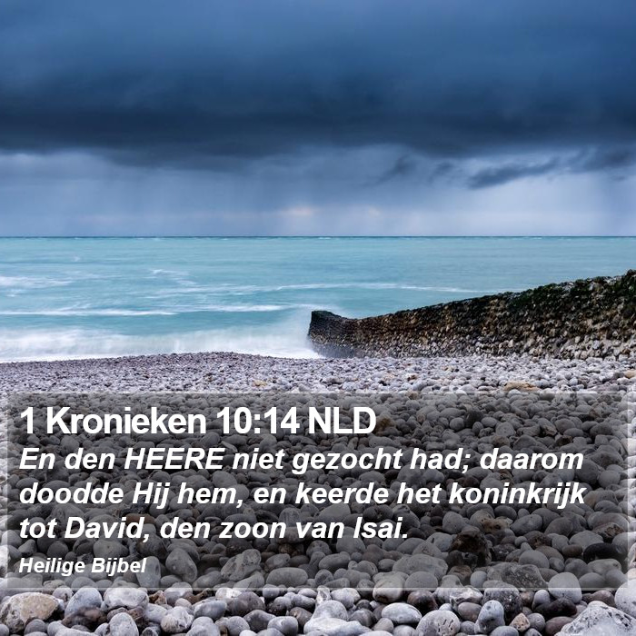 1 Kronieken 10:14 NLD Bible Study