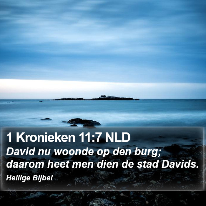 1 Kronieken 11:7 NLD Bible Study