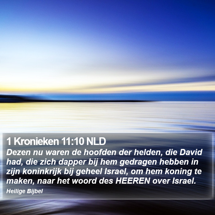 1 Kronieken 11:10 NLD Bible Study