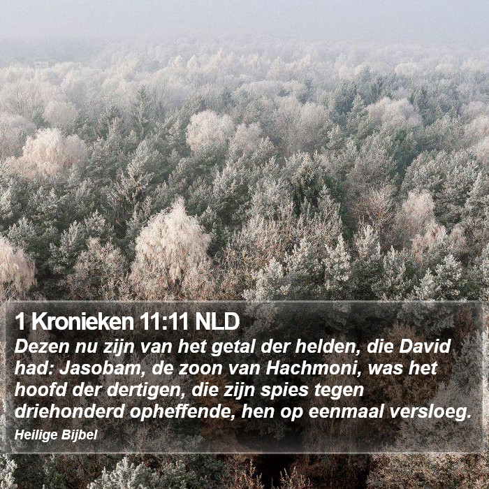 1 Kronieken 11:11 NLD Bible Study
