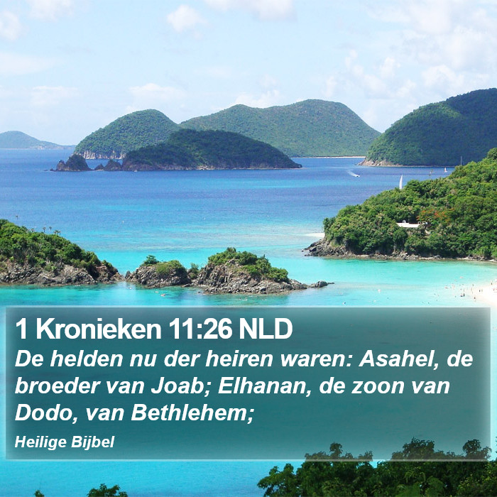1 Kronieken 11:26 NLD Bible Study