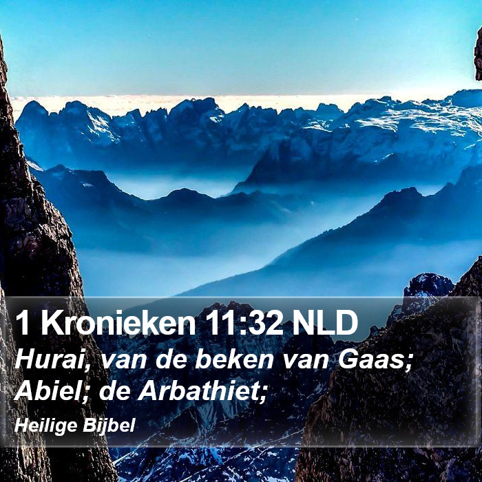 1 Kronieken 11:32 NLD Bible Study