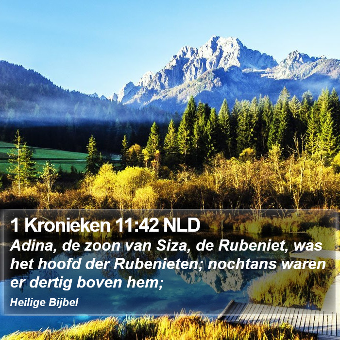 1 Kronieken 11:42 NLD Bible Study