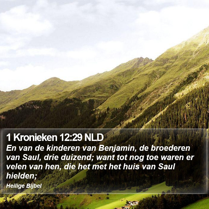 1 Kronieken 12:29 NLD Bible Study