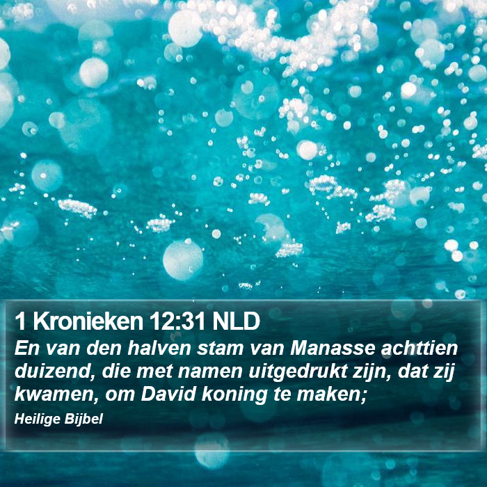 1 Kronieken 12:31 NLD Bible Study