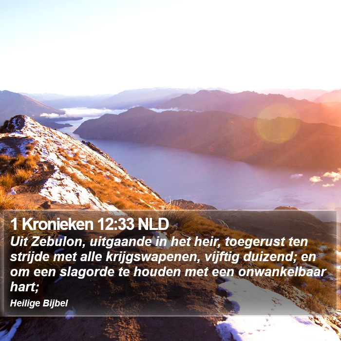 1 Kronieken 12:33 NLD Bible Study