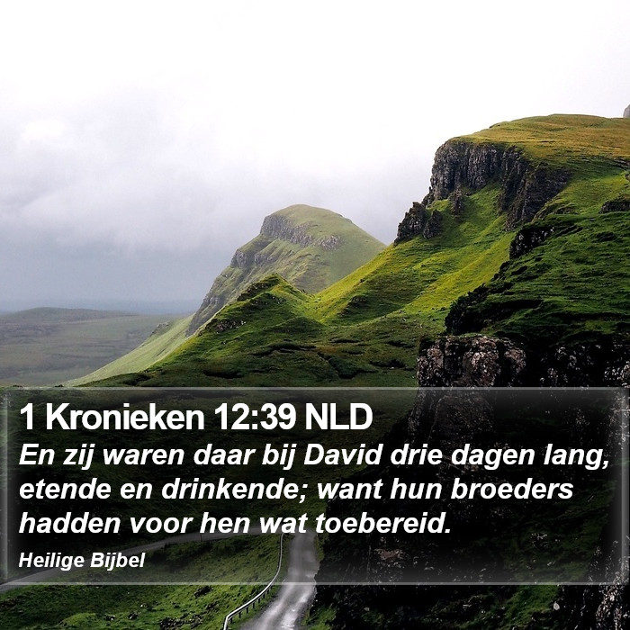 1 Kronieken 12:39 NLD Bible Study