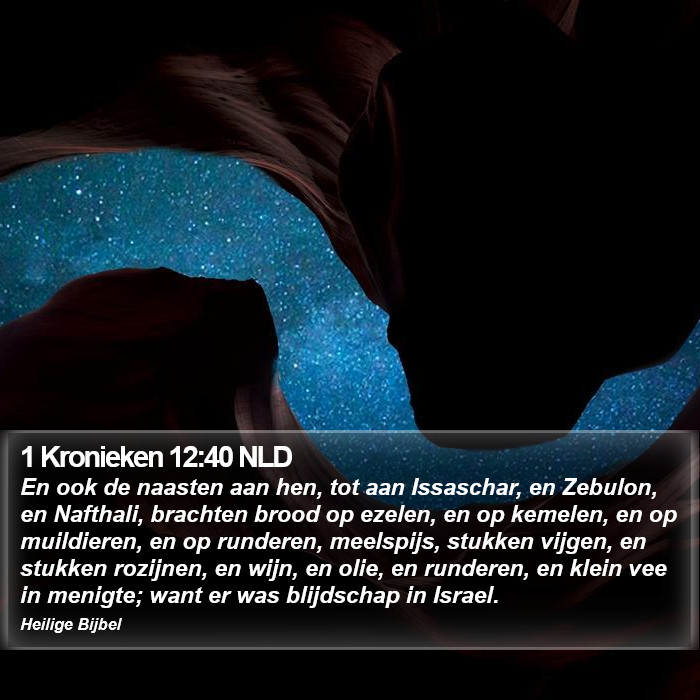 1 Kronieken 12:40 NLD Bible Study