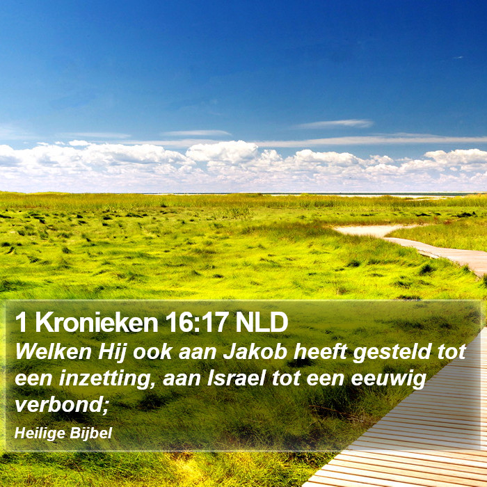 1 Kronieken 16:17 NLD Bible Study