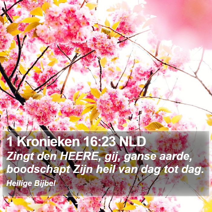 1 Kronieken 16:23 NLD Bible Study